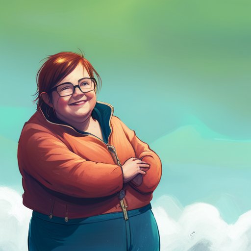 The illustration depicted a cheerful, mischievous Chubs with an adventurous spirit, embracing the joy of making others laugh.