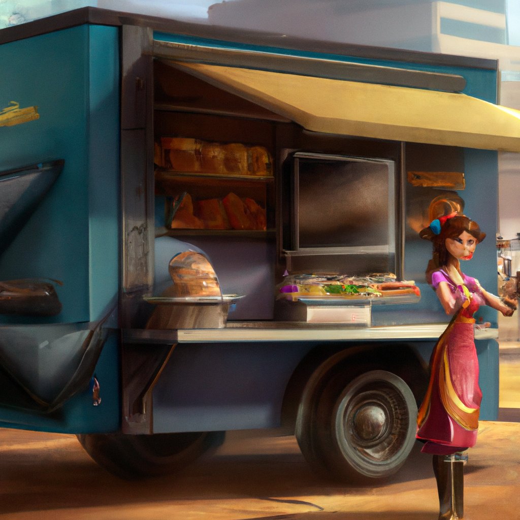 Tara, beautiful and strong, eagerly hopped to the street food cart each day for her beloved Ramesh ka dosa, embracing life's adventures with great zeal. in a painting from stalenhag, 8 k, hdr, artstation, concept art