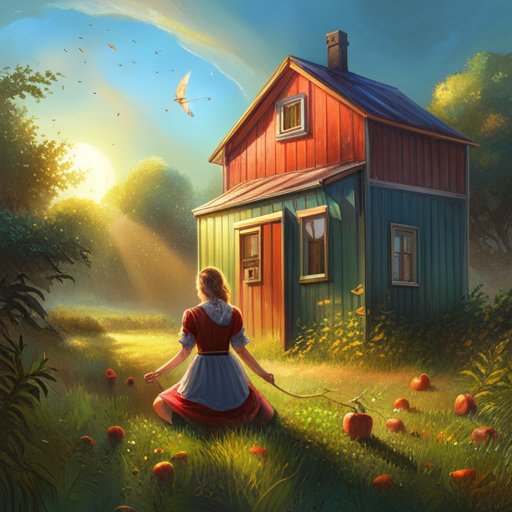 The tiny apple seed glowed brightly and roundly in the sunny garden, dreaming of the best life could offer.