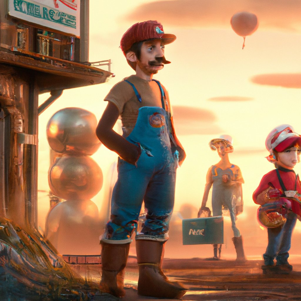 Mario, the kind and friendly young plumber, wandered the Mushroom Kingdom, helping all its inhabitants on his noble quest.