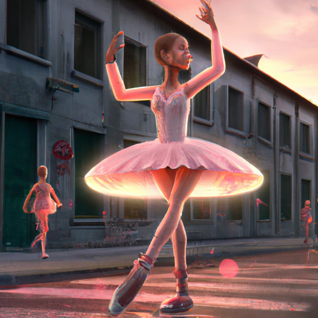 Olivia, the passionate young dancer, gracefully pirouetted in her pink tutu, having practiced ballet since the age of four.