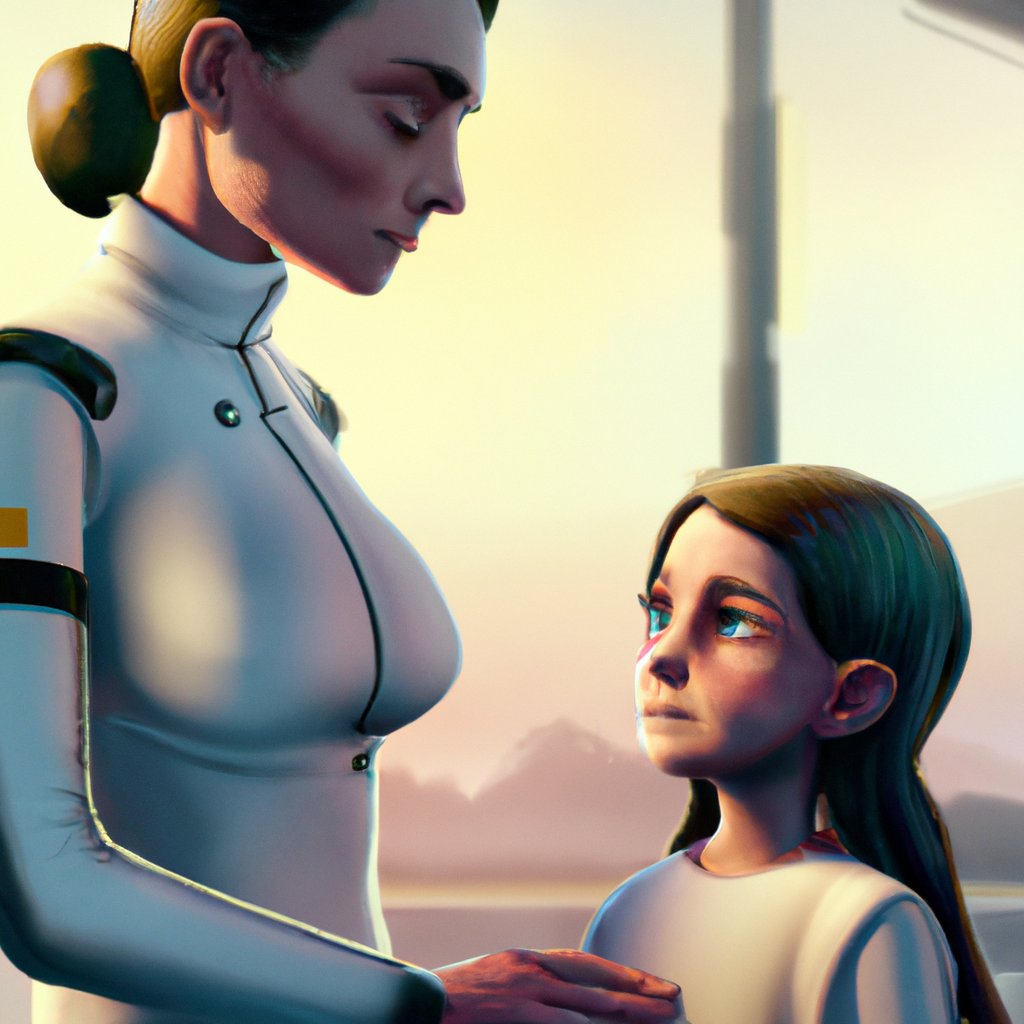 Sofia and her mother, in a heart-to-heart conversation, discussed the importance of being true to oneself, despite societal norms, illustrated by Sofia's glum expression and her mother's comforting gaze. in a painting from stalenhag, 8 k, hdr, artstation, concept art