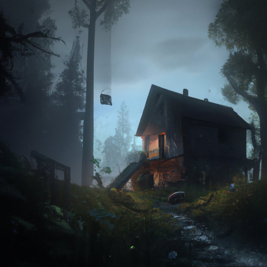 A dark, eerie, abandoned house, tucked deep in the woods, filled the village with tales of haunting and terror.