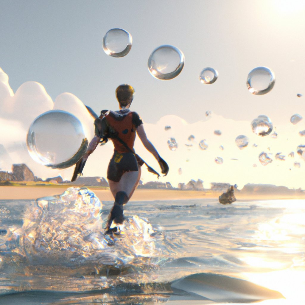 Shimmering, clear waters glimmering in the sun as Amelia dives in and out of them, jumping over bubbles and paddling around the shoreline of her beloved Australian beach.