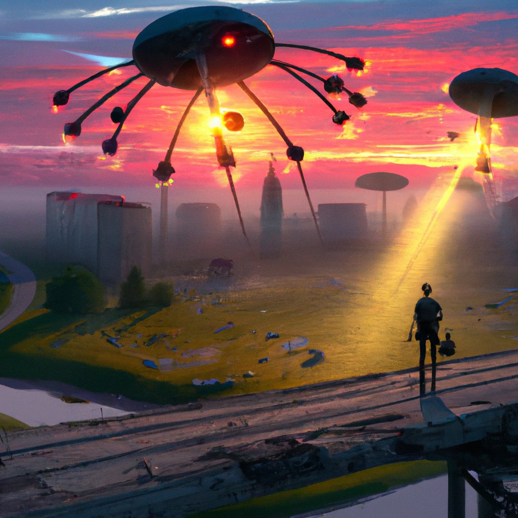 Marc Brickman, the internationally renowned and incredibly creative drone show artist, amazed audiences with his awe-inspiring, unique light displays. in a painting from stalenhag, 8 k, hdr, artstation, concept art