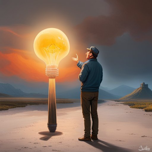 Tommy gazed in awe at the old faded bulb in his hands, feeling inspired and determined to invent something as magnificent as the one that had once belonged to Thomas Edison.