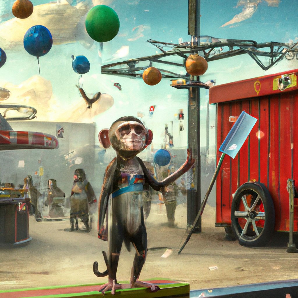 In the circus, Jimbo the small, sad monkey was the star of the show, yet always had a melancholic aura around him.