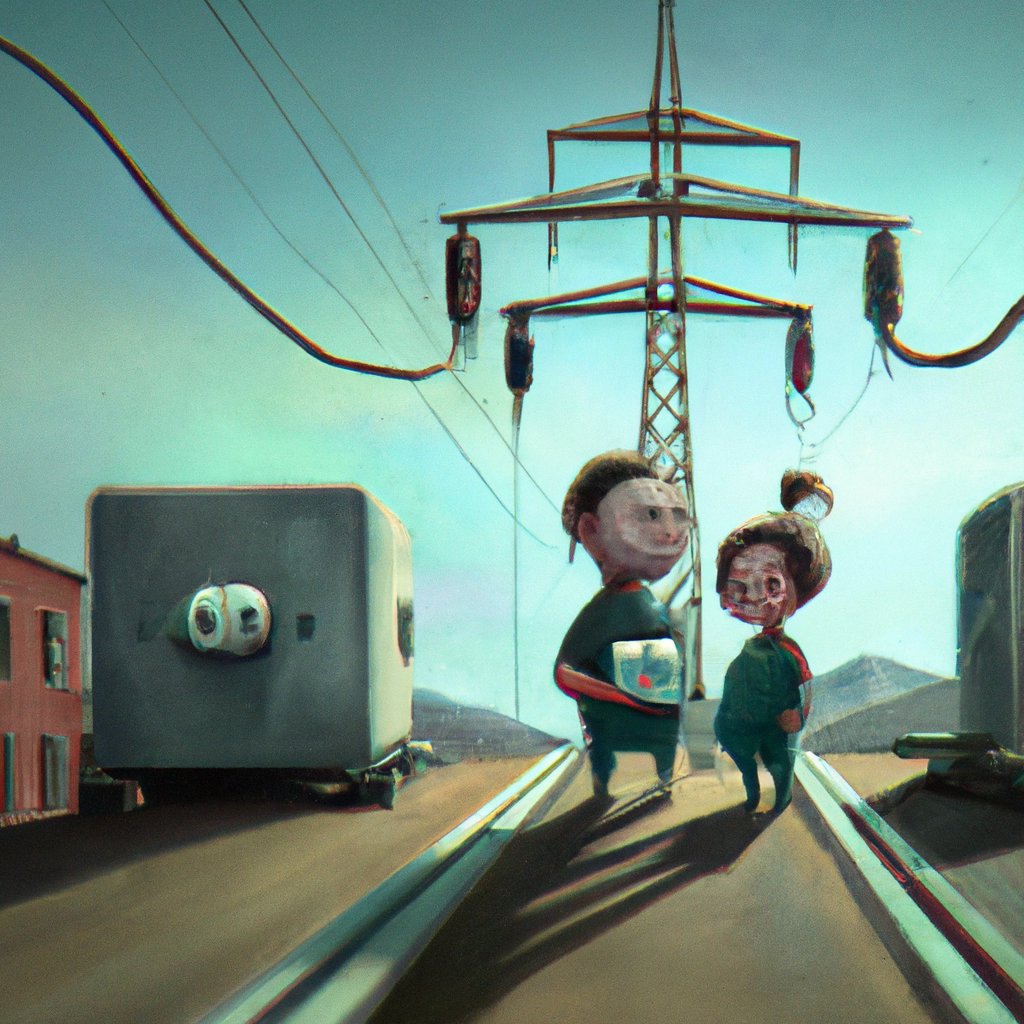 Two mischievous brothers, Ušák and Laněk, connected by their magical USB and LAN cables, enjoyed travelling together and making new friends. in a painting from stalenhag, 8 k, hdr, artstation, concept art