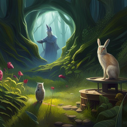 Bunny, with the help of King Owl, created a special garden filled with dangerous plants and creatures, ready for him to explore and eat without incurring any more mishaps.