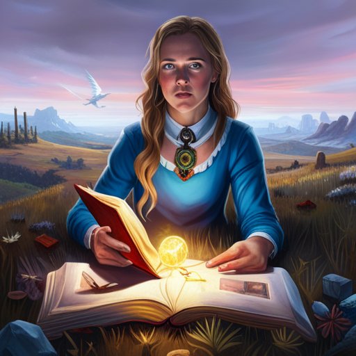 Maddison's eyes widened in awe and delight as she discovered the golden amulet, exquisitely adorned with symbols, gems and a mysterious aura, nestled between the pages of an ancient book.