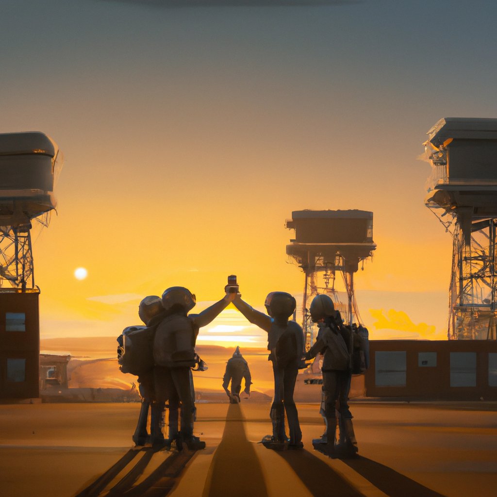 The illustration shows four friends happily high-fiving each other and reflecting on their incredible journey of exploring history, forging friendships, and uncovering life's greatest gifts together.