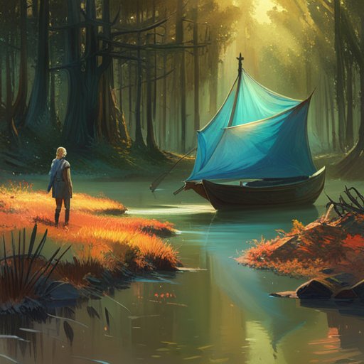 Stric steered their boat through the tranquil mangrove creek, surrounded by rustling leaves and the gentle bubbling of the waters, while Az eagerly anticipated their exploration ahead with a sparkle in his eyes.