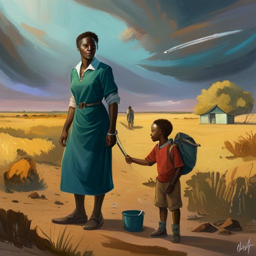 Kofi, the determined and courageous African boy, happily assisted his proud, hard-working family and was often regaled with tales of bravery from his wise grandmother.