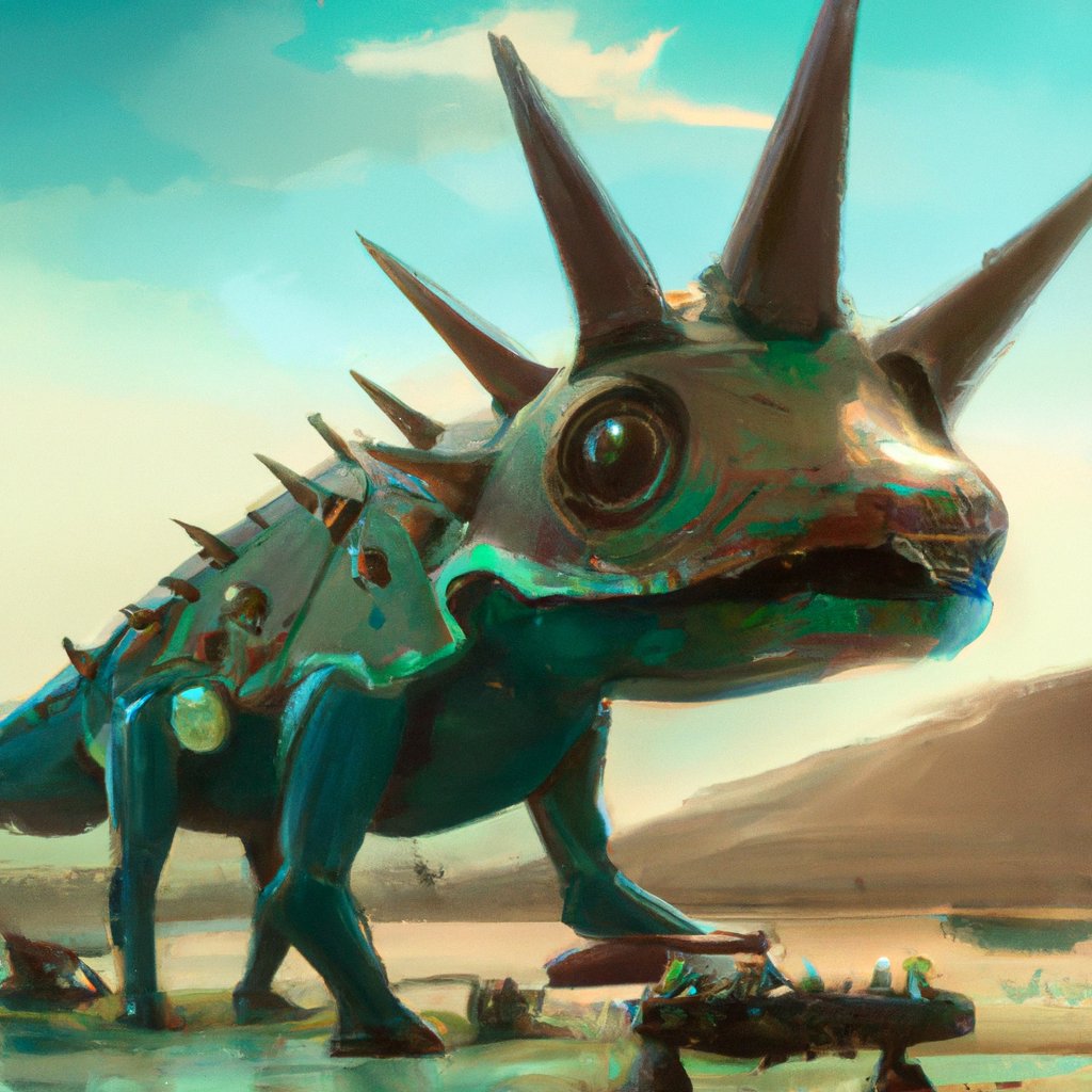 Krozhya, the unknown creature of fairyland, had a crocodile-like body but with distinct horn-like plates to keep him cool and hydrated on hot days.