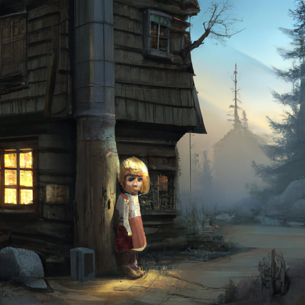 Alice, a tiny girl with wide, curious eyes, lived in a quaint town near an enchanted forest.