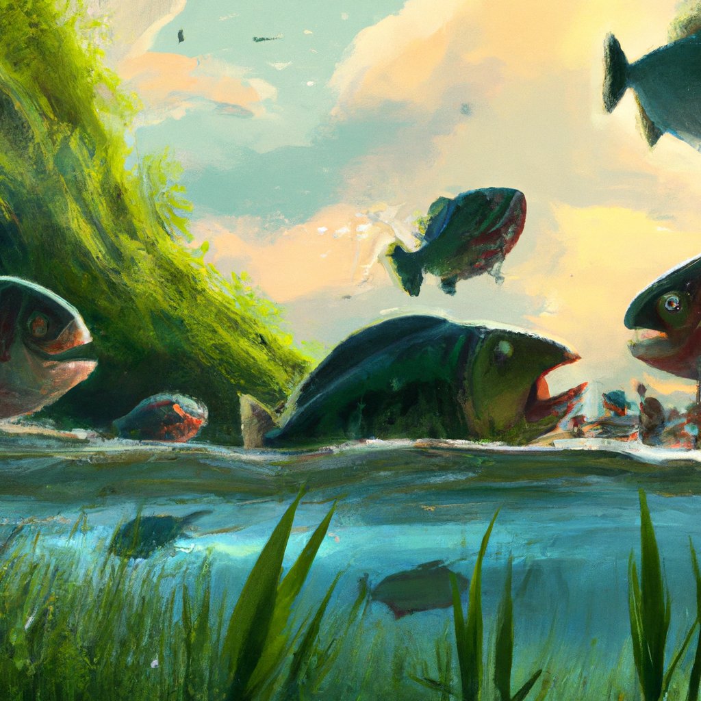 The piranhas looked at each other wide-eyed, skeptically, as PZY passionately preached to them about the importance of peace and respect for all creatures in the river, gradually leading to a profound transformation from wild and chaotic to calm and gentle.