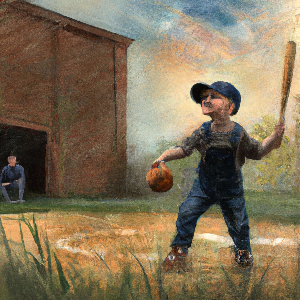 The little boy, passionate and eager, played baseball with his dad in the backyard, basking in the joy of the game.