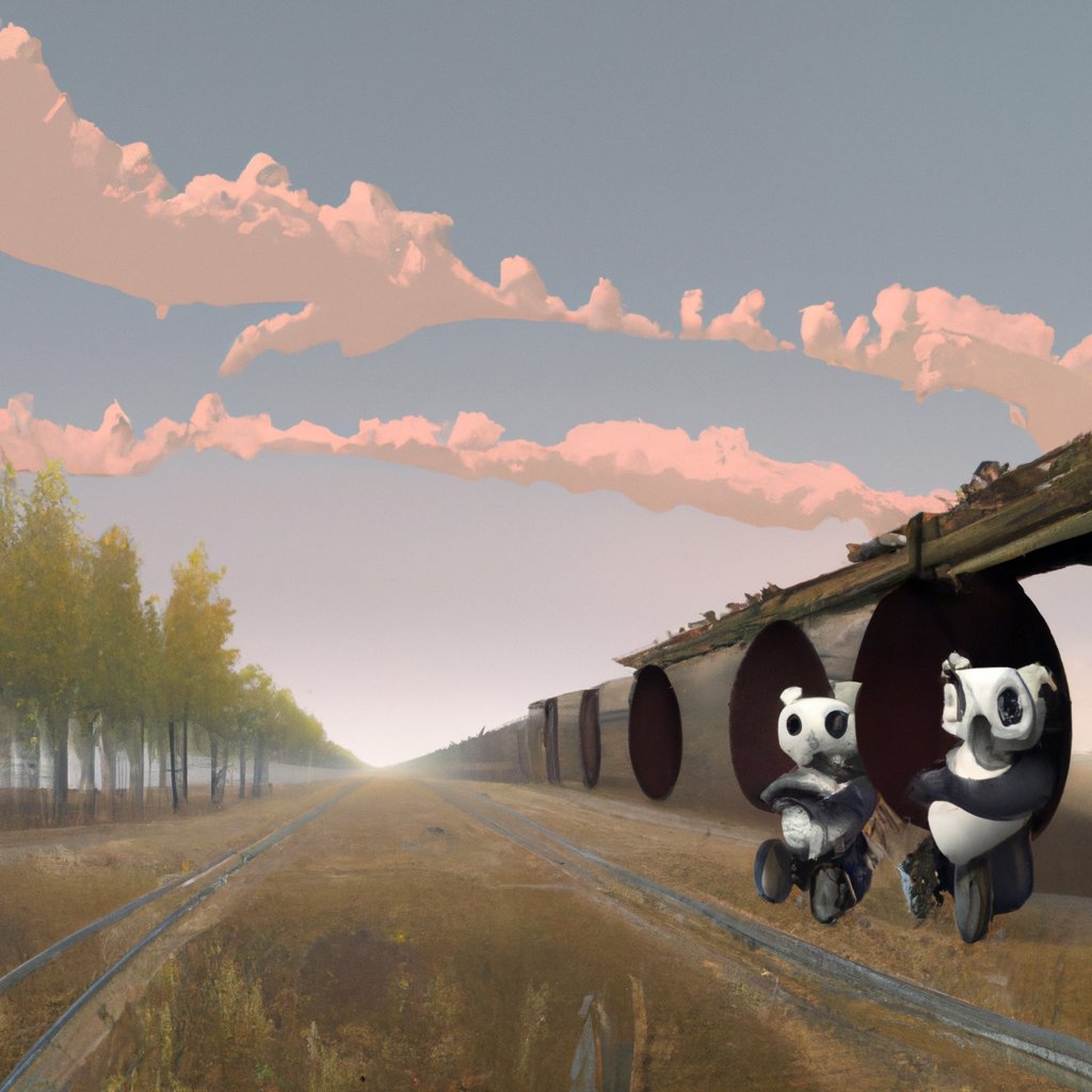 The two pandas, Po and Jia, excitedly ventured off on their grand adventure, eager to make memories.