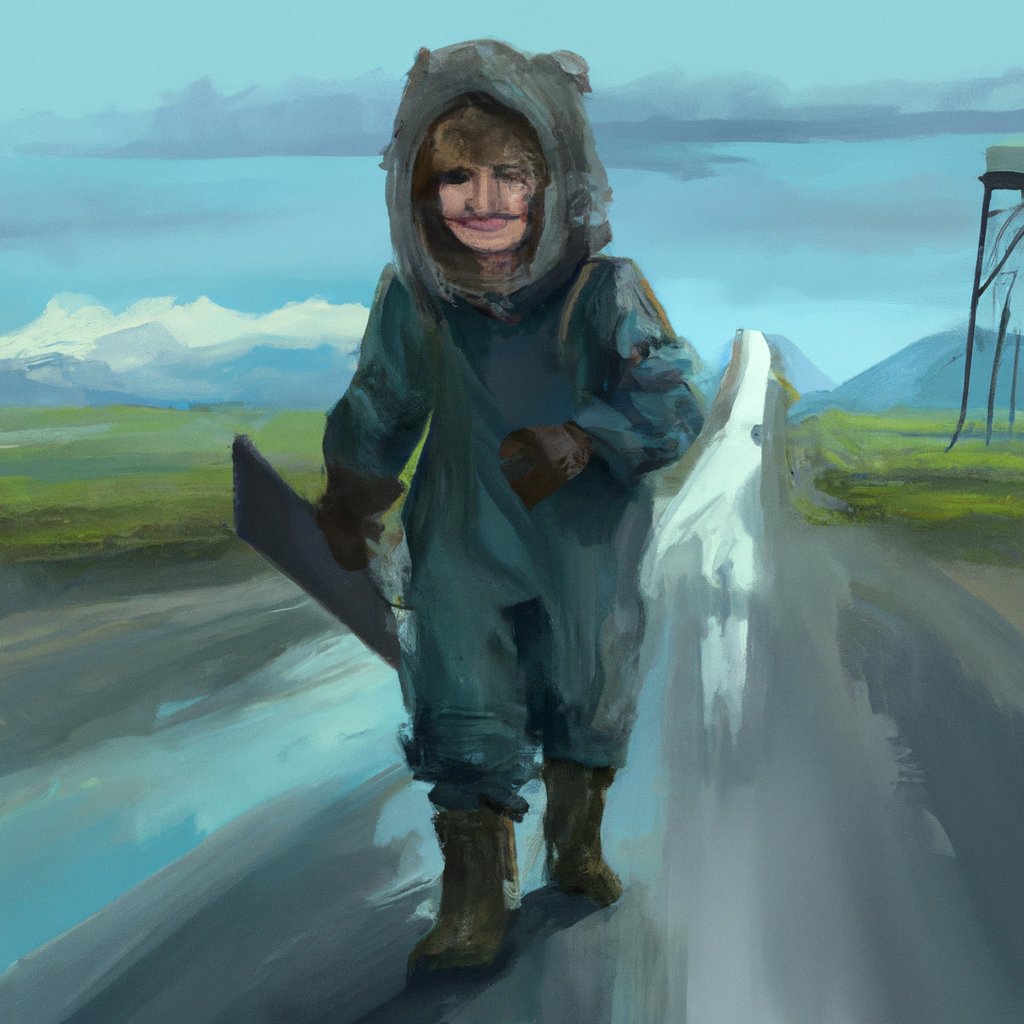 The illustration showed Ciarán, a brave, little boy with a mischievous grin, eagerly setting out on an extraordinary journey.