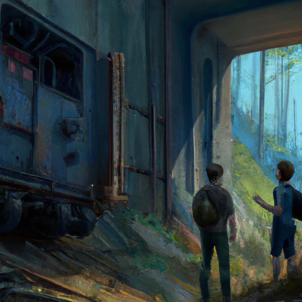 Excitedly, Lenny and his dad hopped out of the car, ready to embark on their long-awaited exploration of the mysterious, hidden railway tunnel deep in the bush.