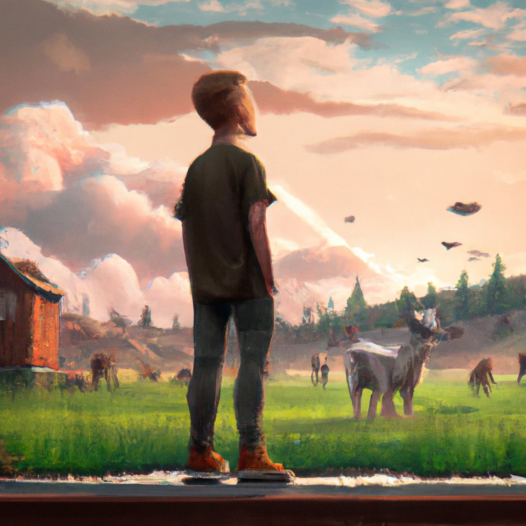 Constantin, a young boy with a deep love for animals, is pictured standing in awe of the various species he observes from a distance, eagerly anticipating the success of becoming an animal breeder.