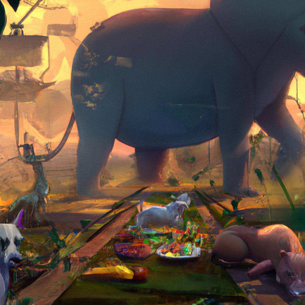 The animals experienced a magical transformation as they feasted on Gary's carefully crafted meal plan, which was full of juicy fruits like mangoes & papayas and crunchy nuts high in protein content, under the watchful eye of the Gentle Giant!