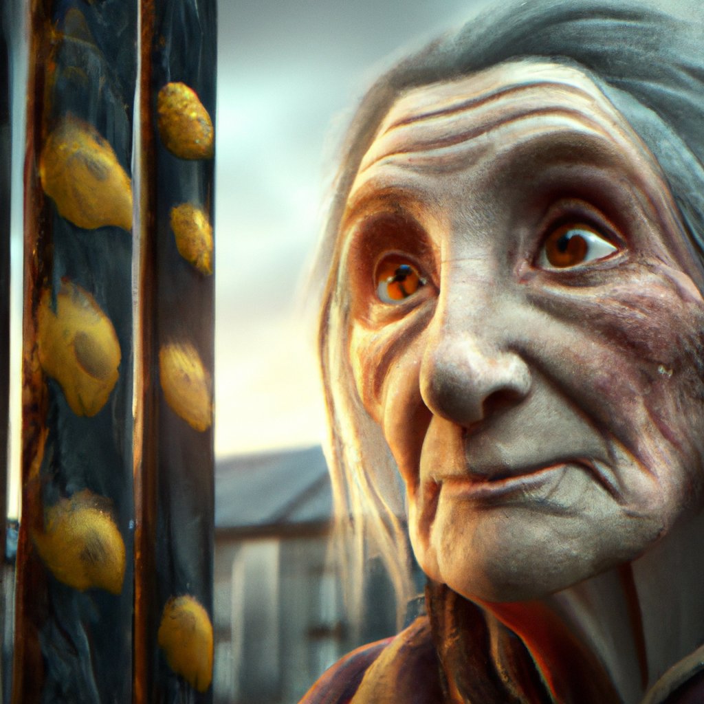 Kyla, the old woman of the small, wooded town of only five hundred people, was renowned for her large, wise eyes.