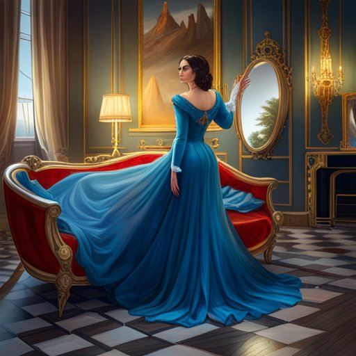 The beautiful Countess of Albemy surveyed her elegant look- long, dark hair cascading down her back in curls, a sapphire blue dress for the ball, diamond jewelry, and long white gloves- with satisfaction in her ornate boudoir mirror.