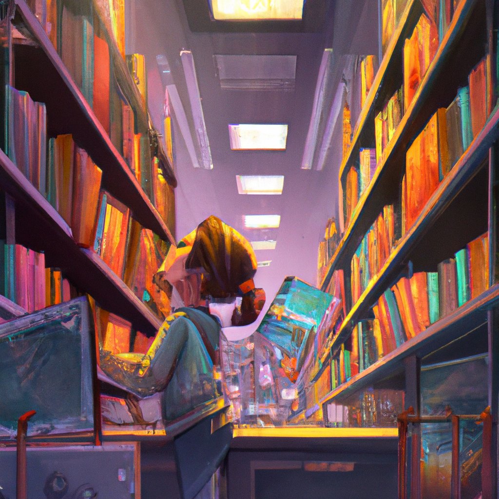 In the illustration, Evelyn is seen curious and excited as she stands in the library surrounded by books about astronomy, her parents beaming with pride. in a painting from stalenhag, 8 k, hdr, artstation, concept art