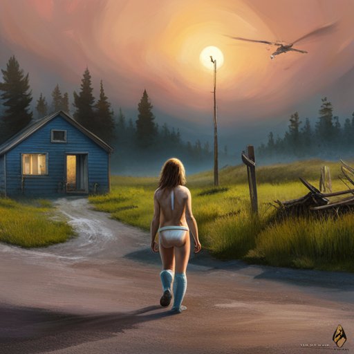 The little girl, determined yet naive, wandered the streets of her village in her white underwear, flag in hand and a proclamation of ghosts on her lips.